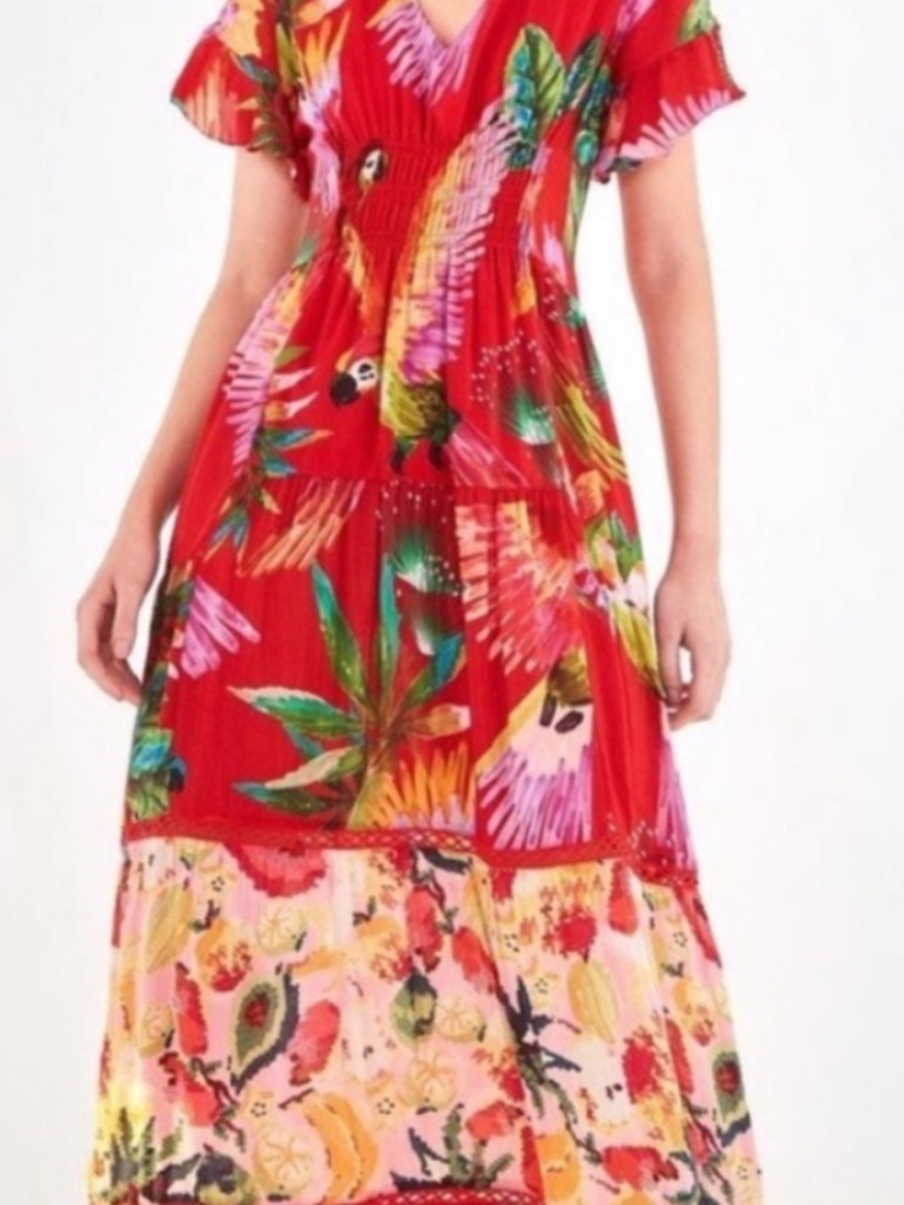 Farm Rio Macaw Red Dress - Picture 4 of 6